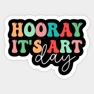 Hooray Its Art Day Sticker